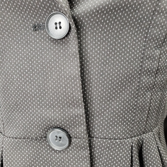 Nine West Black & Gray Form Fitting Blazer - Picture 3 of 14